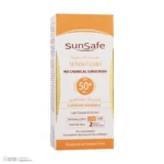 نمای جلو کرم ضدآفتاب سان سیف مدل سنسی فلوئید +SPF۵۰، حجم ۵۰ میلی لیتر اصل چیدمان صفحه و نشانگرها