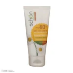 نمای جلو کرم ضدآفتاب رنگی فاقد چربی شون با رنگ طبیعی + SPF۵۰ اصل چیدمان صفحه و نشانگرها