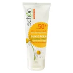 نمای جلو کرم ضدآفتاب شون +SPF۵۰ اصل چیدمان صفحه و نشانگرها