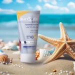 نمای جلو کرم ضدآفتاب آقایان سان سیف SPF۴۰ اصل چیدمان صفحه و نشانگرها