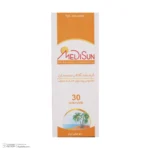 نمای جلو کرم ضدآفتاب مدیسان SPF۳۰، حجم ۵۰ میلی لیتر اصل چیدمان صفحه و نشانگرها
