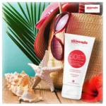 نمای جلو لوسیون ضد آفتاب اسکین کد مدل Sun Protective حجم ۵۰ میلی لیتر چیدمان صفحه و نشانگرها