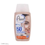 نمای جلو کرم ضدآفتاب پیکسل مدل Natural BEIGE، حجم ۵۰ میلی لیتر چیدمان صفحه و نشانگرها